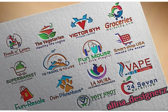 do ecommerce logo design for website and shopify store
