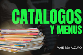 design a product catalog and menus