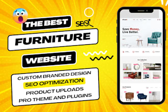build a furniture shopify store or dropshipping website