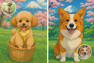 draw any animal or pet in my cute cartoon style