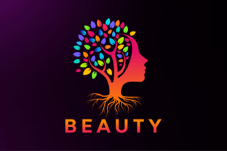 do beautiful minimalist brand logo design with copyright