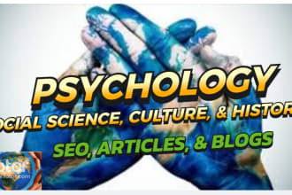 write about psychology, social science, geography, history, and culture