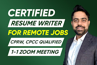 write resume and cover letter for work from home and remote jobs