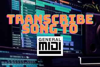transcribe your favorite audio track or songs to midi data