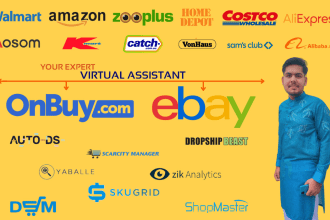 be your virtual assistant for onbuy ebay  dropshipping