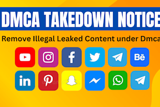 remove copyright,defaming, leaked content google reddit ig fb yt tele under dmca