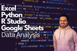 write code, formulas and macros in excel, google sheets, r, python, data expert