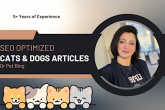 write high quality cat and dog articles or pet blog