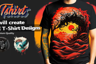 create custom graphics midjourney ai art tshirt designs