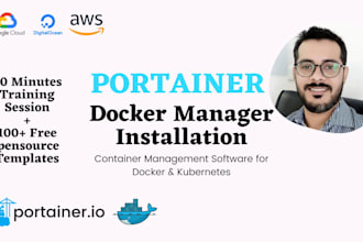 setup a docker server for you using portainer