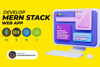 do mern stack website as mern stack developer node react mongodb express
