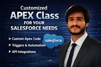 do salesforce apex code with unit test class