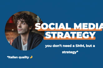 create a social media strategy for you, for one year