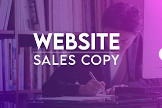 provide website sales copy and copywriting