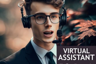be your virtual assistant for admin tasks, wordpress, SMM