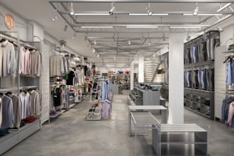 design retail store front, shop front interior and exterior