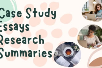 write professional reports research, projects and, summaries for you