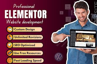 design, revamp, and develop a professional elementor wordpress website