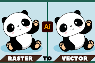 edit, redraw and modify your logo design and convert image to vector