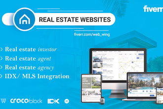 design a custom real estate investor website
