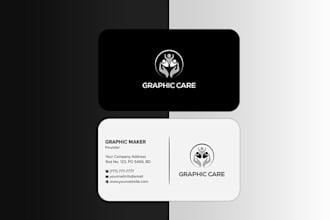 do minimalist and professional business card design