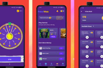 develop high quality admob playing rewards earning app