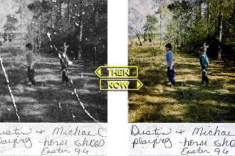 do professional photo restoration with fast turn around