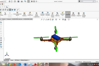 design a 3d model of drone