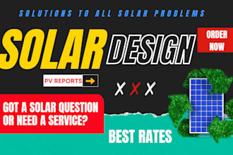 be your solar pv consultant with 3d designs, permits, pvsyst reports