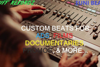 make custom beats for any project in any style or genre