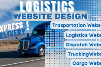 build logistics website, trucking, moving company website with tracking system