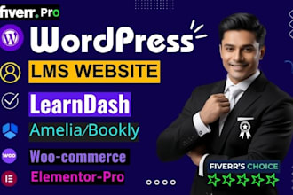 build wordpress lms website using learndash, tutor lms, masterstudy, buddyboss