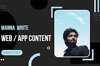 write impressive website and app content