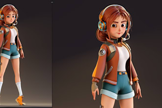 model and rig 3d stylized characters using blender
