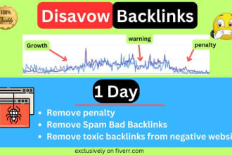 spam bad backlinks disavow service to recover google penalty