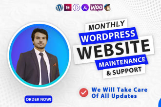 be your expert website manager for wordpress maintenance updates, optimization