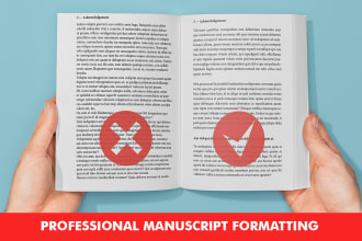 format your manuscript for amazon KDP, kindle, ebook and paperback publishing