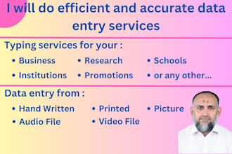 do efficient and accurate data entry services