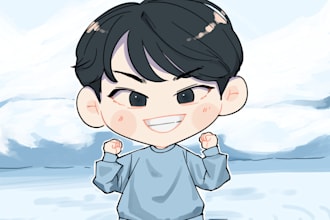 draw chibi with cute art style