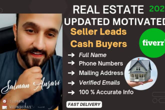 provide you motivated seller and cash buyer leads with skip tracing