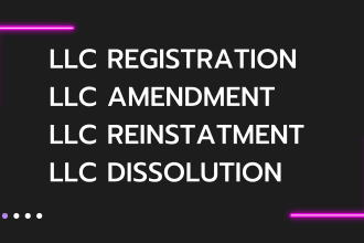 llc amendment, llc dissolution, llc address change and reinstatement