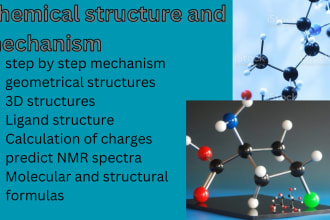 draw chemical structure, spectra and reaction mechanisms using chemdraw