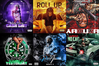 design album cover, mixtape cover, single cover and cartoon cover art