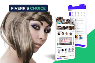 build salon website and mobile app