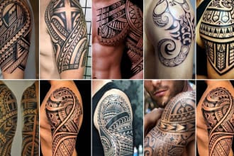 Top 10!  draw a unique tribal tattoo, polynesian maori, mandala geometric in a 24 hours