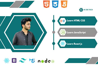 teach you html, css, javascript tutor, reactjs tutor, nodejs