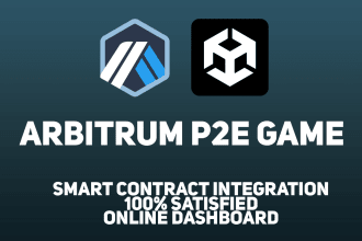 develop arbitrum p2e game for browser, android, ios