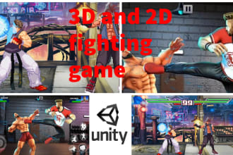 create fighting game in unity