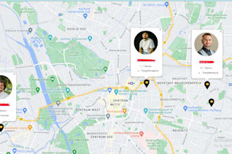 make custom google maps in laravel and javascript
