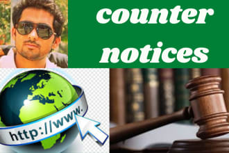 send counter notices against false dmca on shopify, etsy, ebay, amazon, alibaba